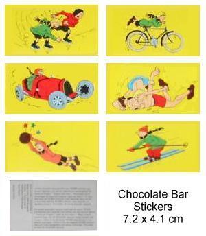 Quick & Flupke Chocolate stickers
